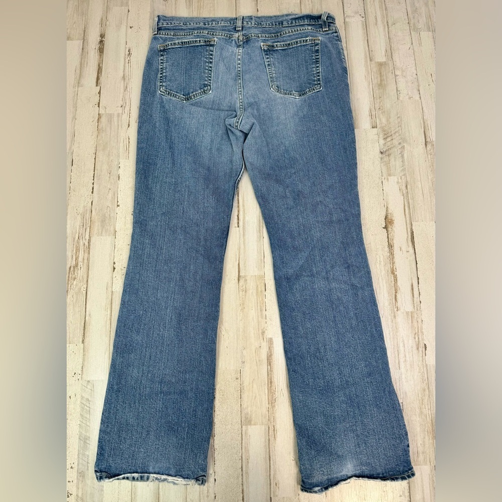 Vintage Old Navy Jeans Womens 18L Blue Mid Rise Wide Leg 38x33 Y2K Denim - Picture 8 of 10